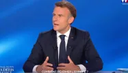 Emmanuel Macron lors d'une émission spéciale «Emmanuel Macron - Les défis de la France».
