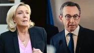 Marine Le Pen et Bruno Retailleau (Photo d'illustration).